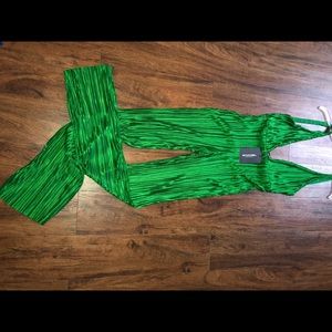Kelly Green Sleeveless Jumpsuit